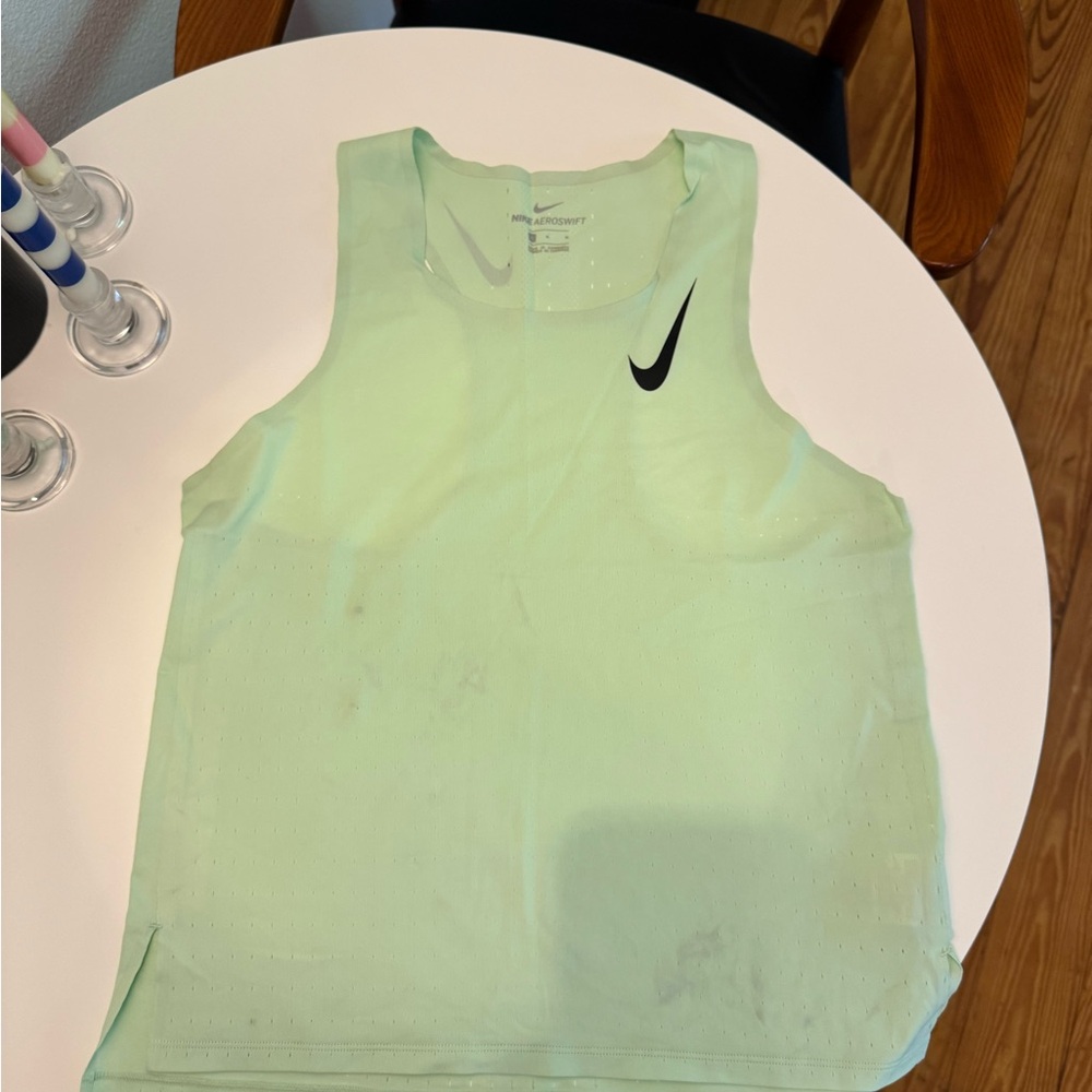 Green Nike Aeroswift Singlet
